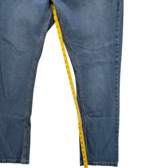 Smith & Mills Stretch Jeans Mens Blue Straight Leg Denim Size 42x32 - Picture 9 of 10